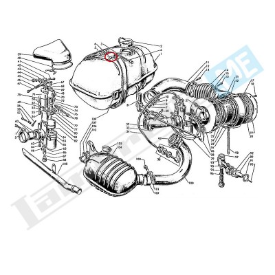 Cilindretto fascia serbatoio