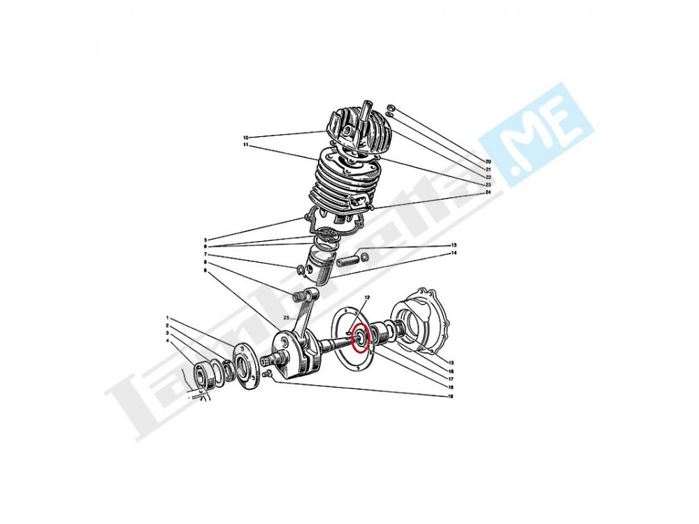 Rondella spallamento per M 217