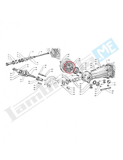 Guarnizione per supporto ruota 8mm