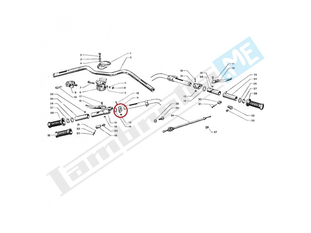 Anello con freccia per riferimento marce