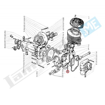 Dado Ø 6mm, alto, chiave 10mm