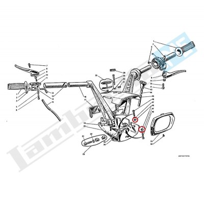 Dado Ø 6mm, alto, chiave 10mm