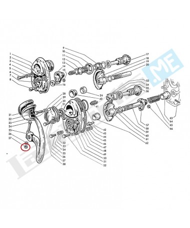 Dado Ø 6mm, alto, chiave 10mm