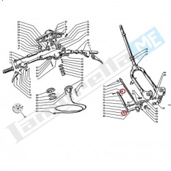 Dado Ø 6mm, alto, chiave 10mm