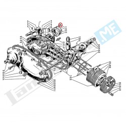 Dado Ø 6mm, alto, chiave 10mm