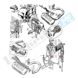 Dado Ø 6mm, alto, chiave 10mm