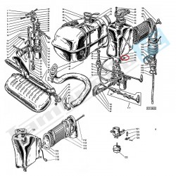 Dado Ø 6mm, alto, chiave 10mm