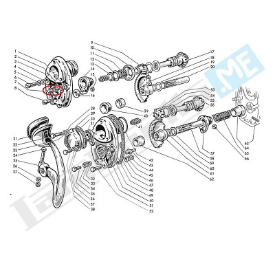 Dado aperto autobloccante chiave 13mm per ruota