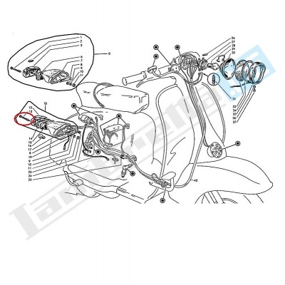 Vite 3,5mm fanalino posteriore Cev/Aprilia