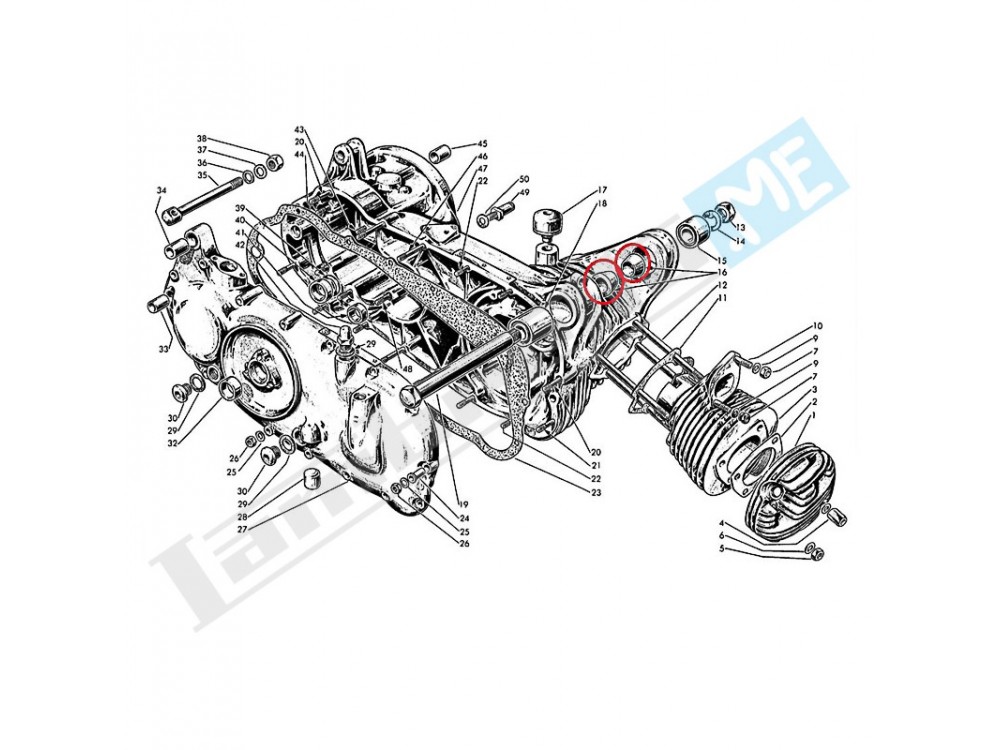 Cono per perno motore 175