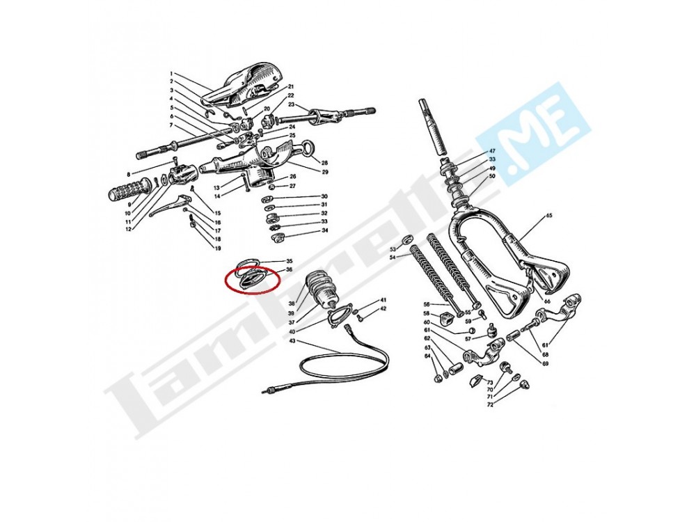 Tappo per foro tachimetro/contachilometri in plastica