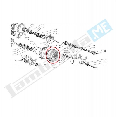 Coperchio volano magnete (alluminio)