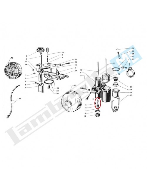 Polverizzatore n.255/B(per carburatore tipo MA18B3)