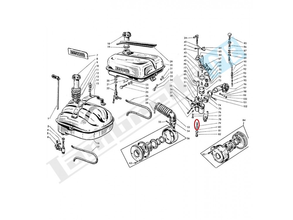 Polverizzatore n.255/B(per carburatore tipo MA18B3)