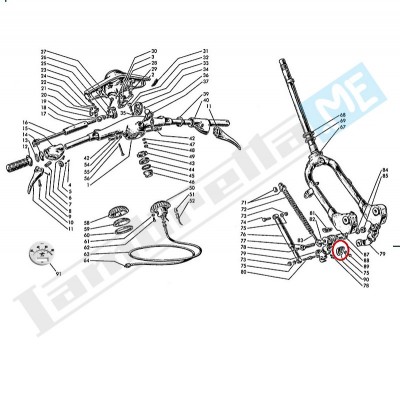 Tampone fine corsa inferiore