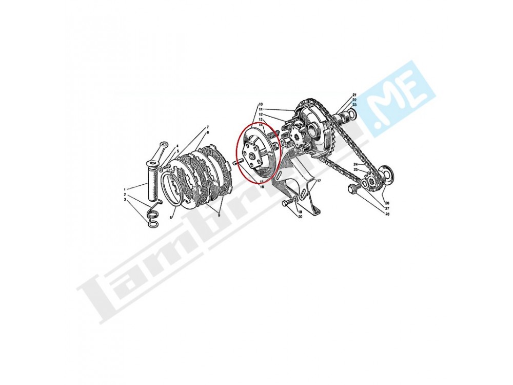 Flangia frizione Surflex