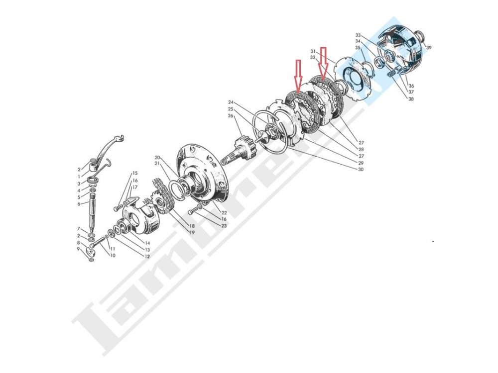 Kit 2 dischi frizione guarniti