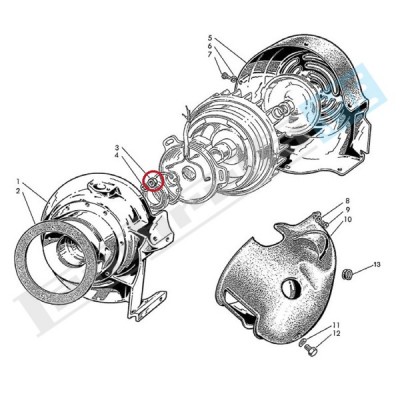 Dado Ø 6mm, alto, chiave 10mm