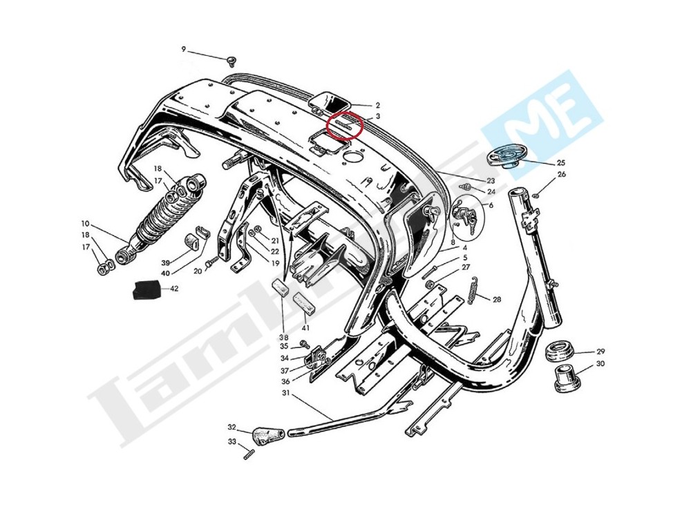 Perno sportello tappo benzina