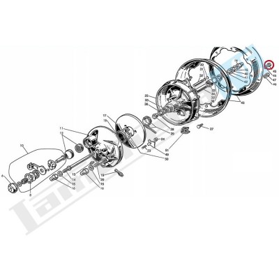 Dado aperto autobloccante chiave 14mm per ruota