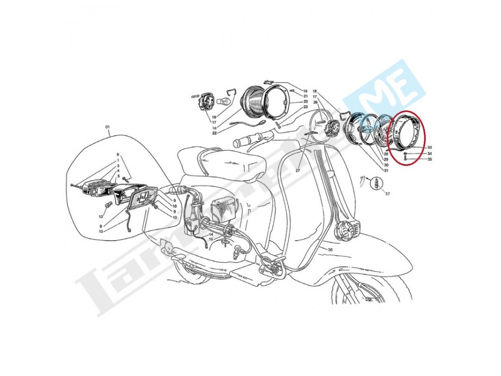 Ghiera anteriore Cev + fig. 34-35