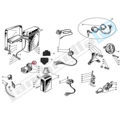 Dado Ø 6mm, alto, chiave 10mm