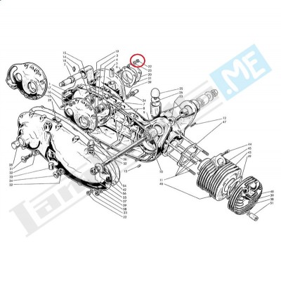 Dado Ø 6mm, alto, chiave 10mm