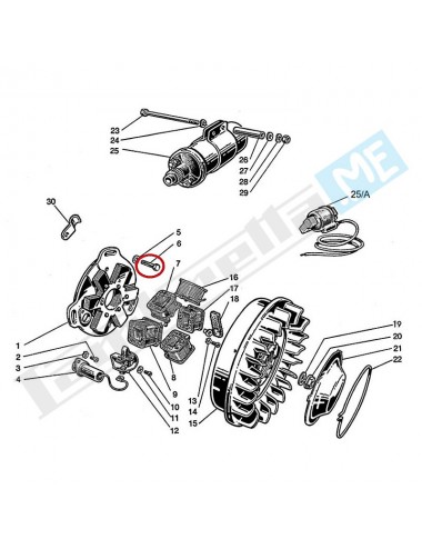 Vite Ø 6X25 chiave 10mm