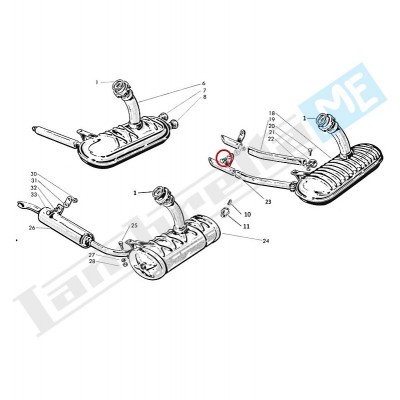 Vite Ø8X15mm chiave 14mm