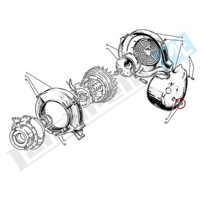 Vite Ø8X15mm chiave 14mm